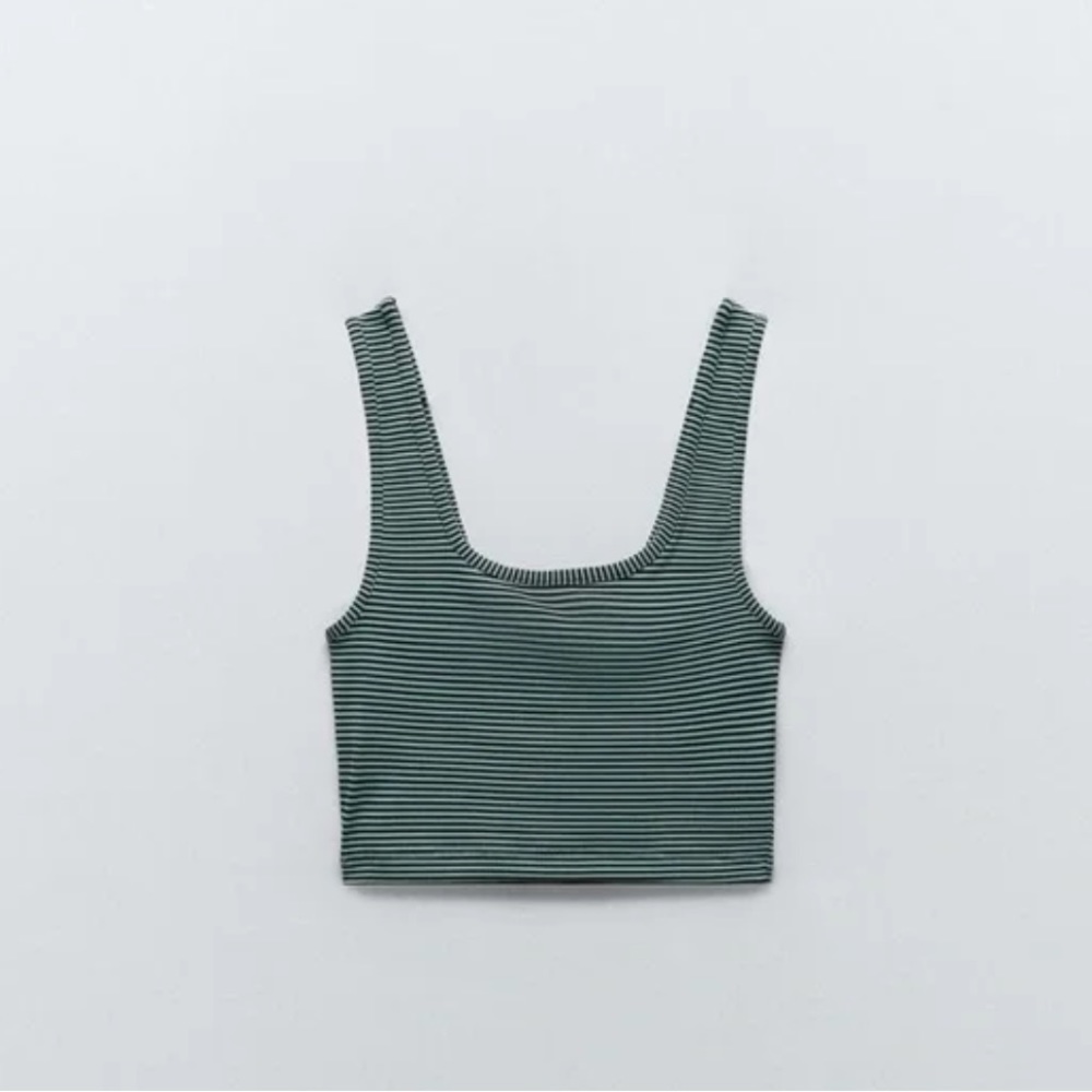 NWT Zara  Striped Tank -cropped